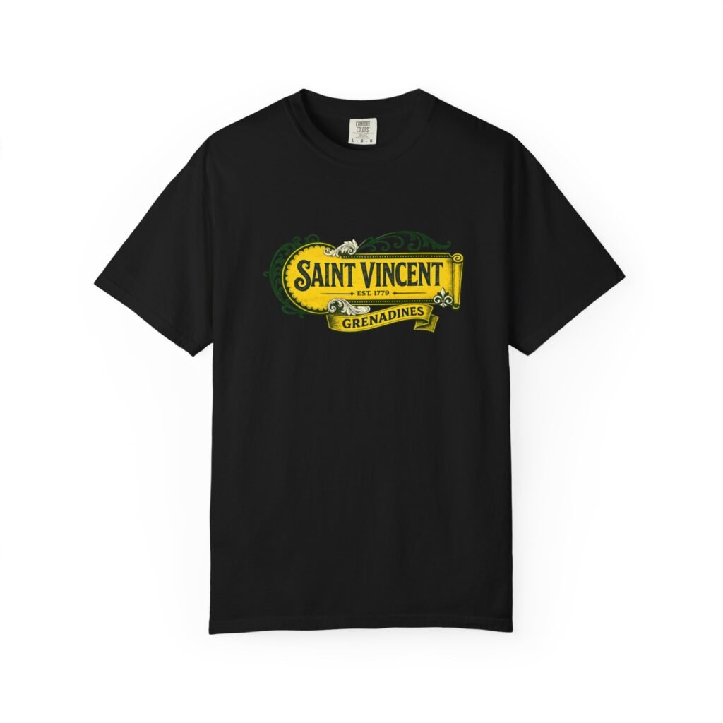 Saint Vincent Grenadines Vintage Badge T-Shirt